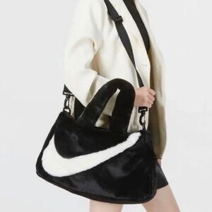 Nike fuzzy cross body bag